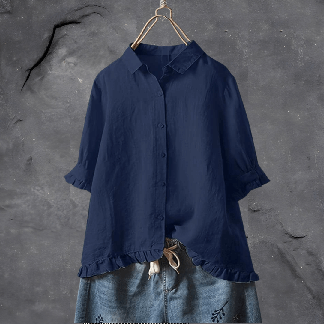 Donna - Soft Ruffled Casual Shirt