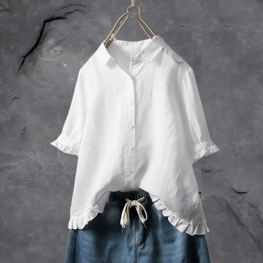 Donna - Soft Ruffled Casual Shirt