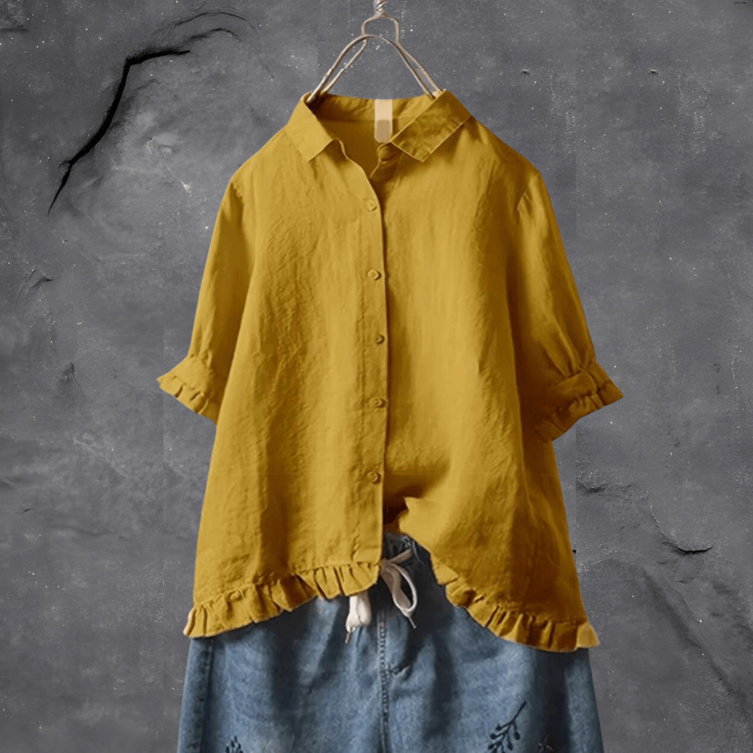 Donna - Soft Ruffled Casual Shirt