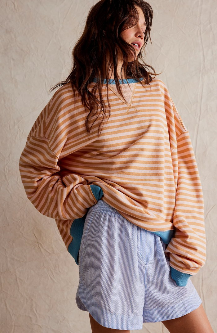 Oversized striped sweater