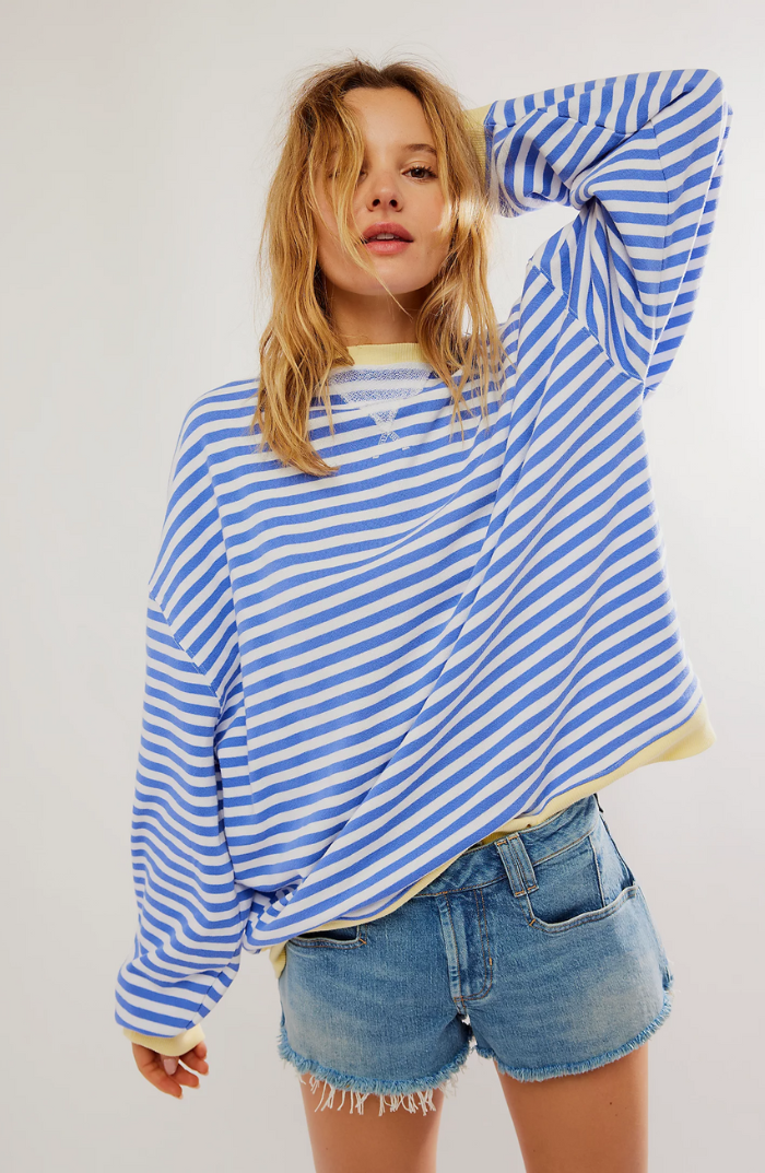 Oversized striped sweater