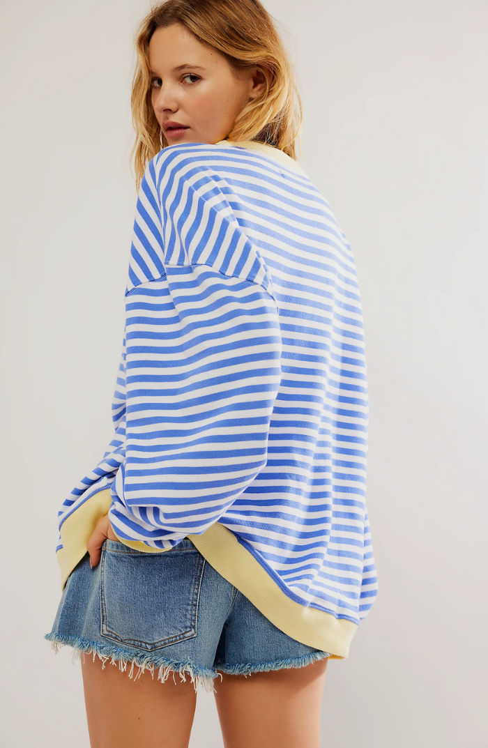 Oversized striped sweater