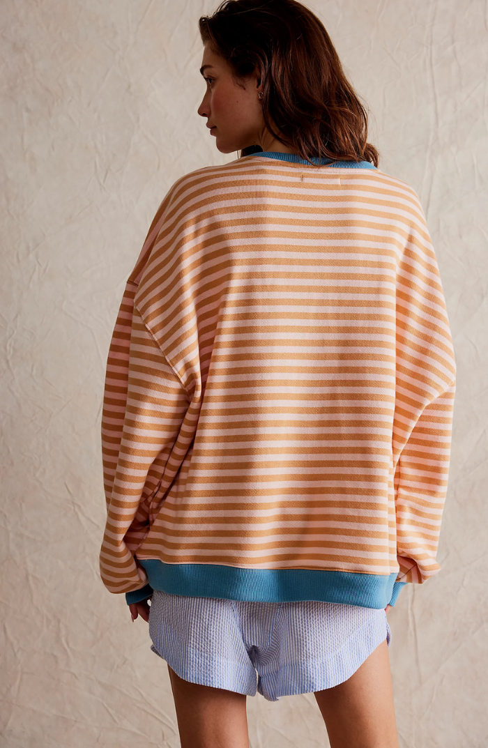 Oversized striped sweater