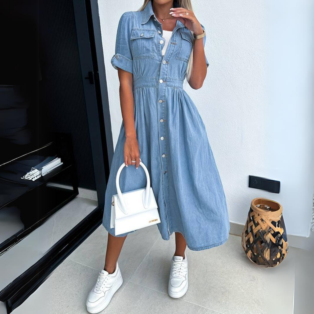 Chic Denim Dress for women