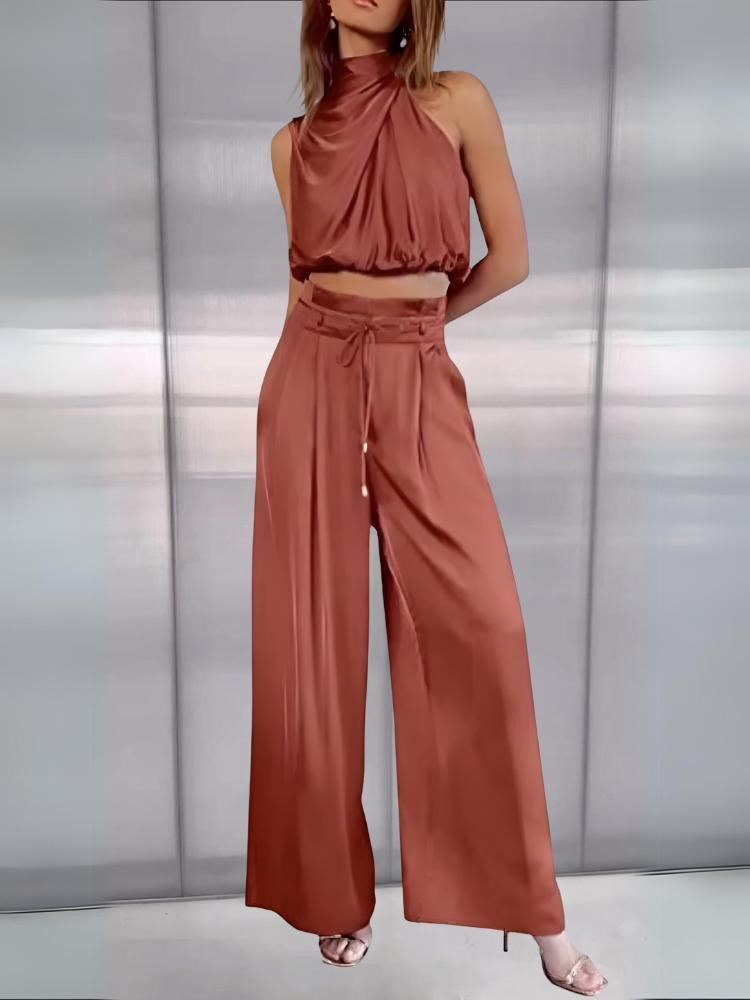 Elegant silk trousers