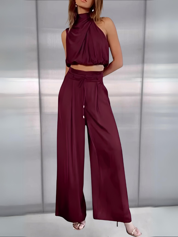 Elegant silk trousers