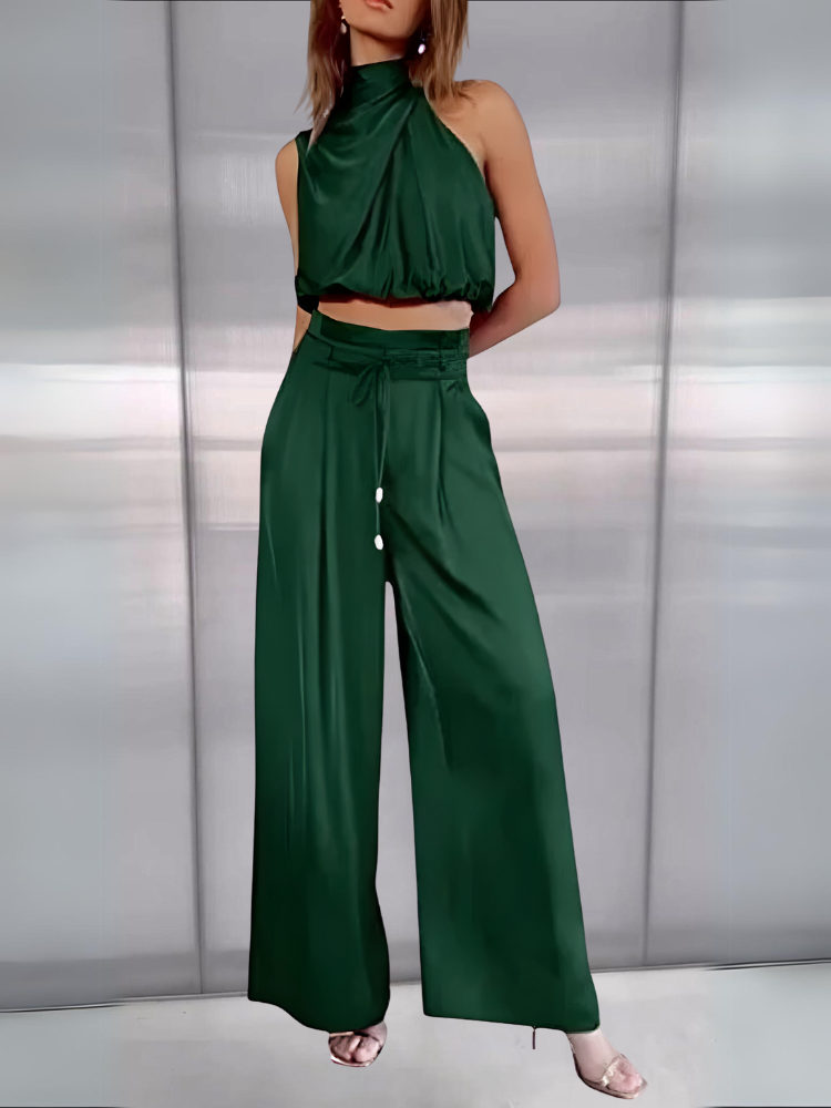 Elegant silk trousers