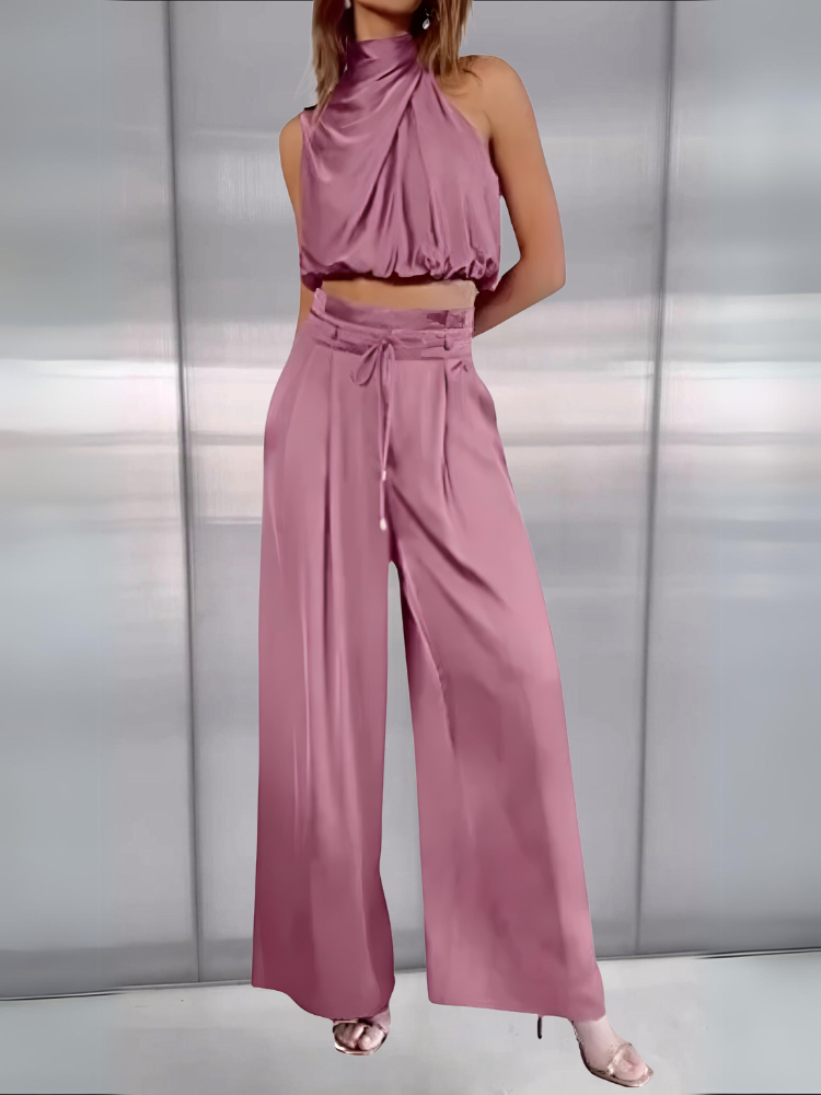 Elegant silk trousers