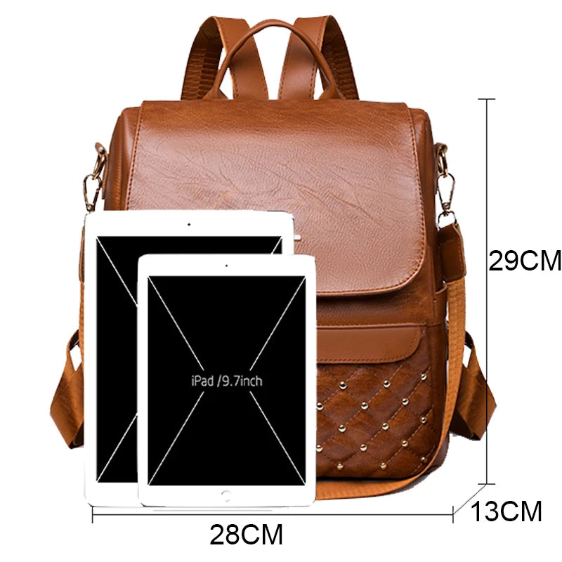 CosmoCarry Leather Backpack