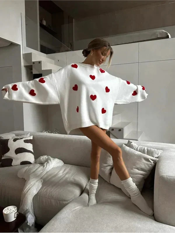 Retro soft pullover for women