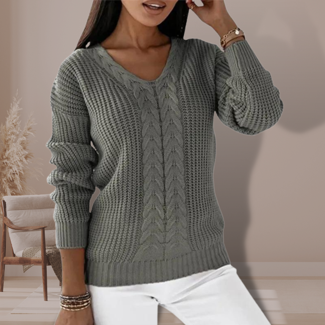 Slim Fit V-Neck Sweater for women