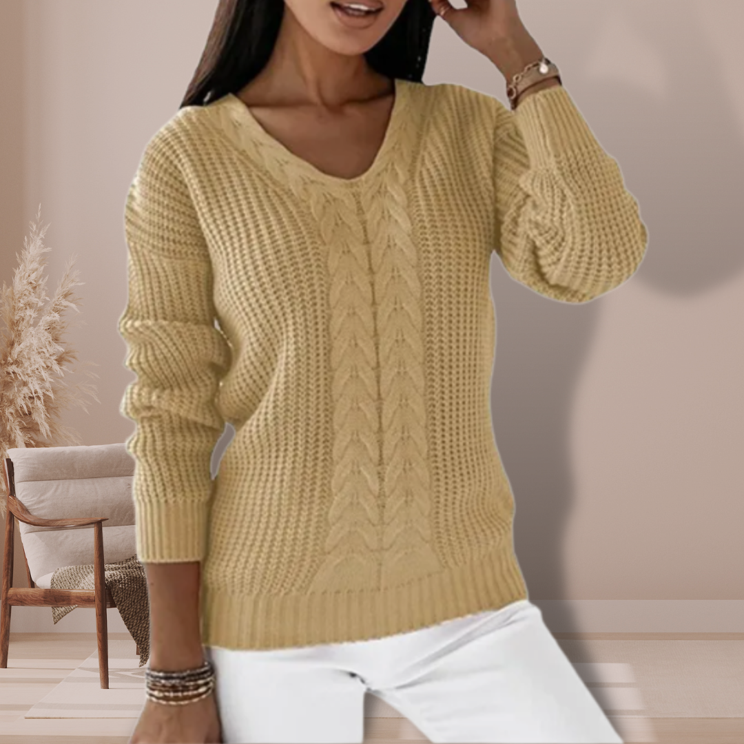 Slim Fit V-Neck Sweater for women