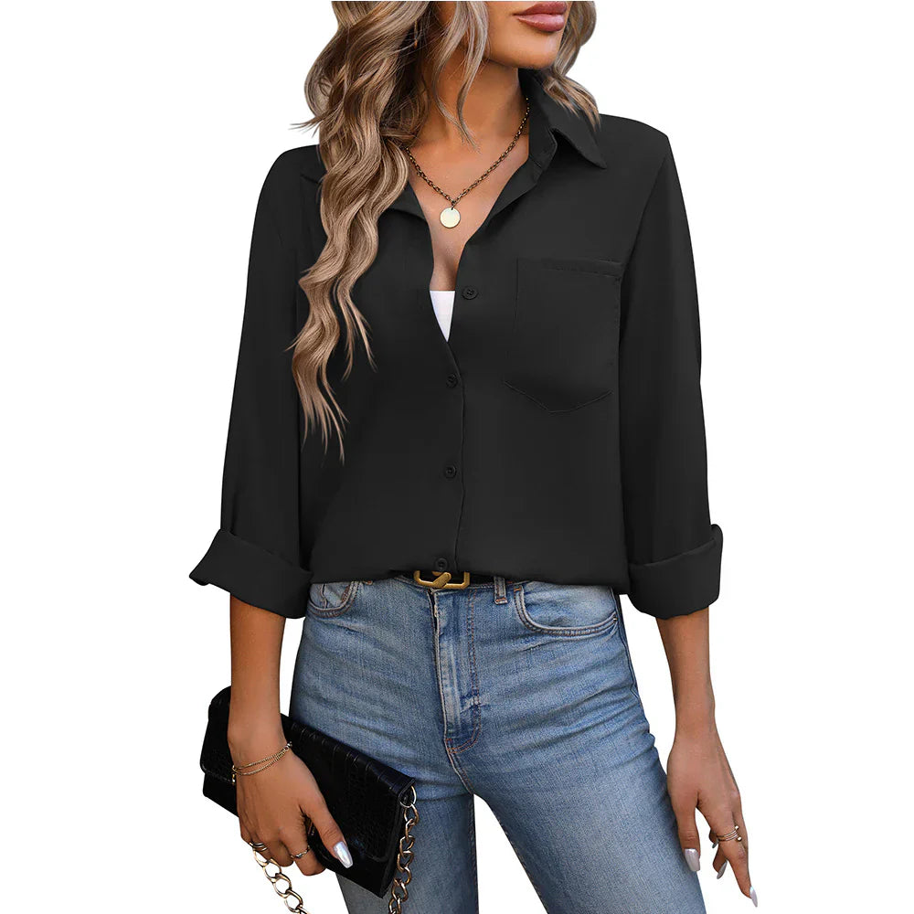 Abby - Classic long sleeve shirt for women