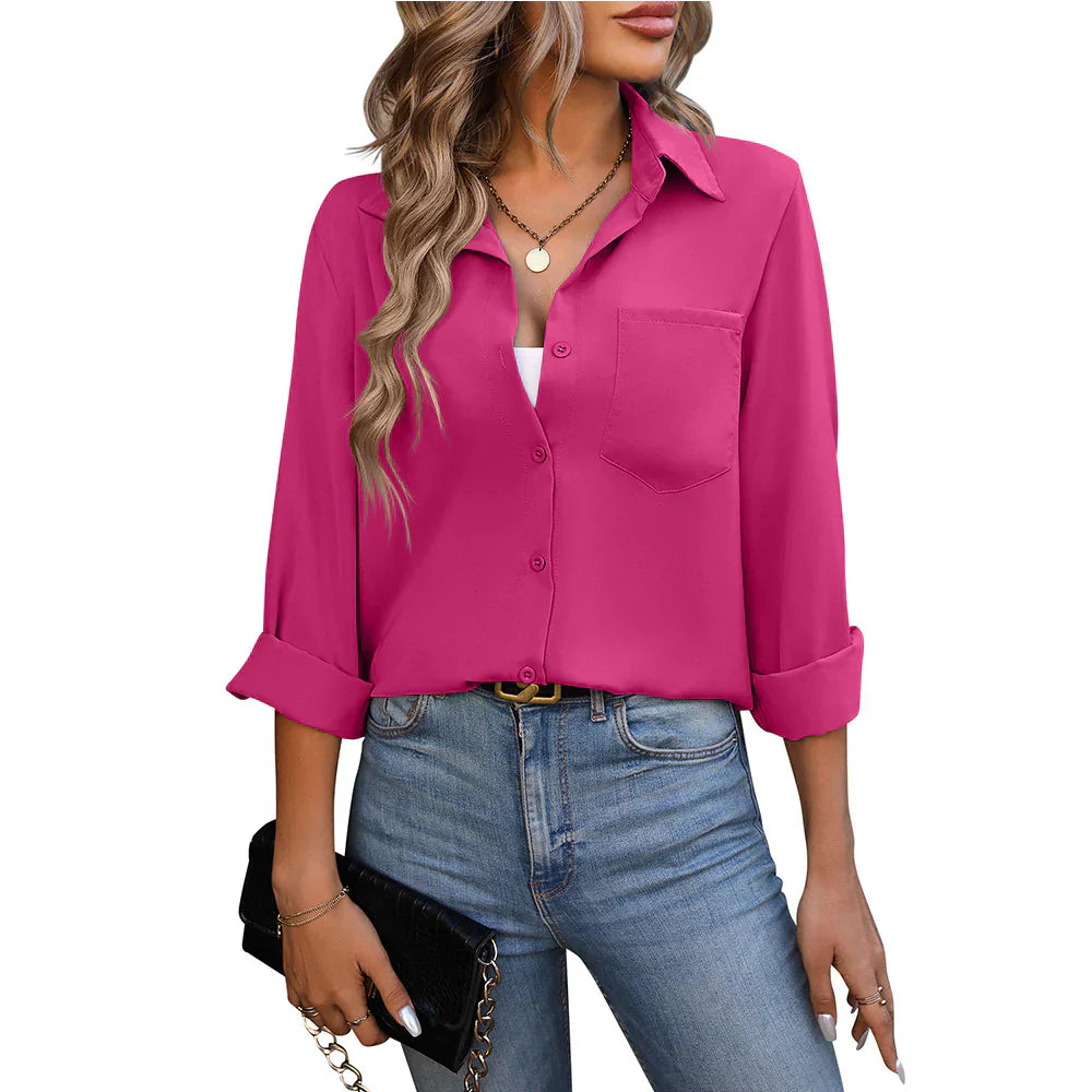 Abby - Classic long sleeve shirt for women