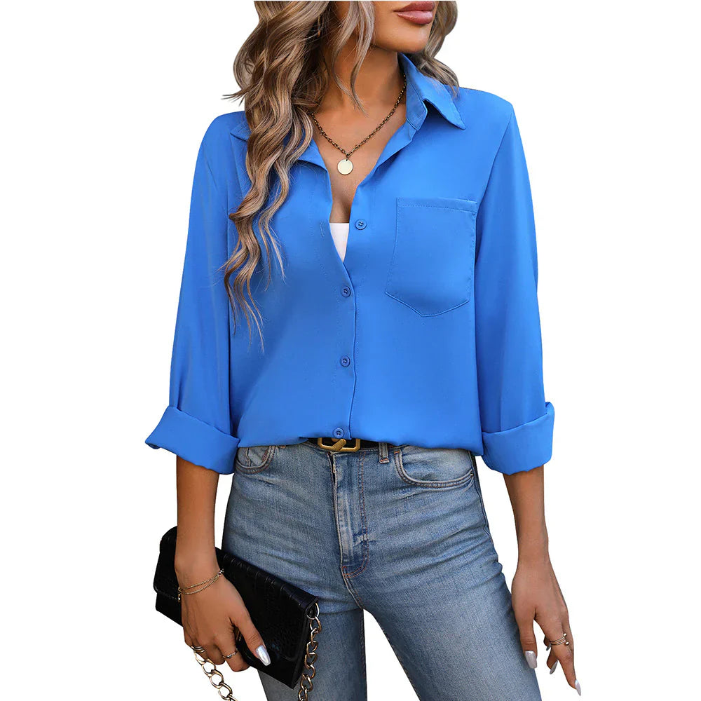 Abby - Classic long sleeve shirt for women