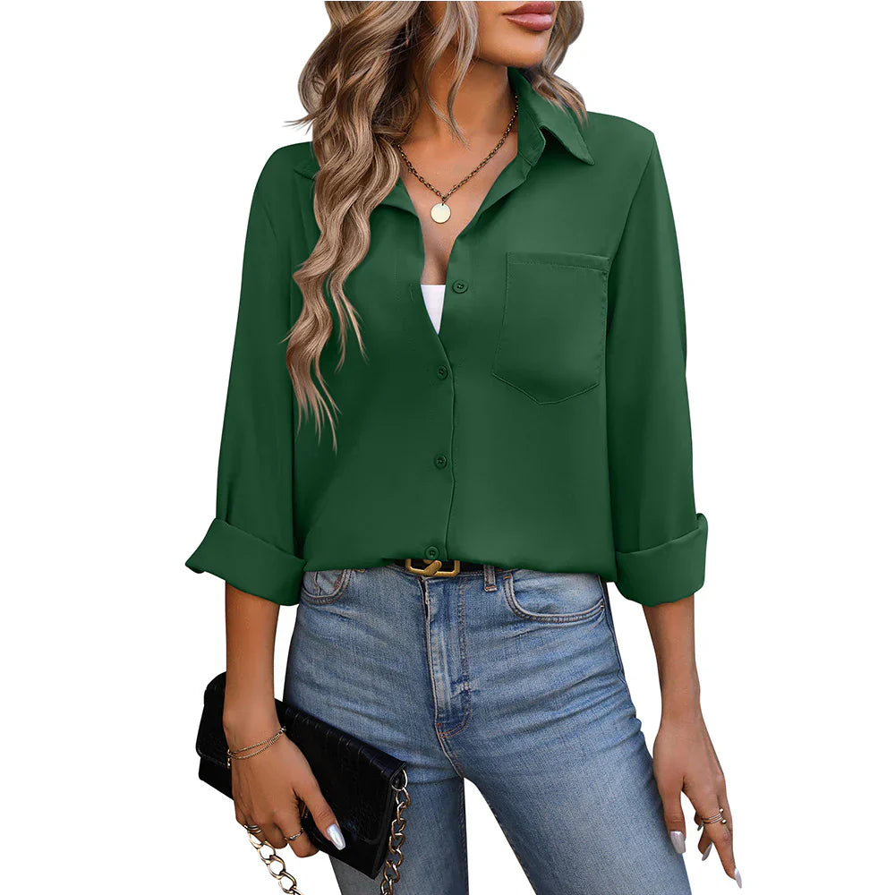 Abby - Classic long sleeve shirt for women