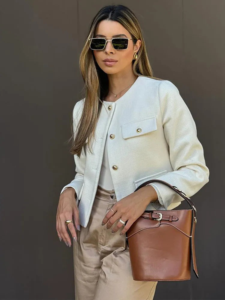 Eloise -  Chic Button-Up Jacket