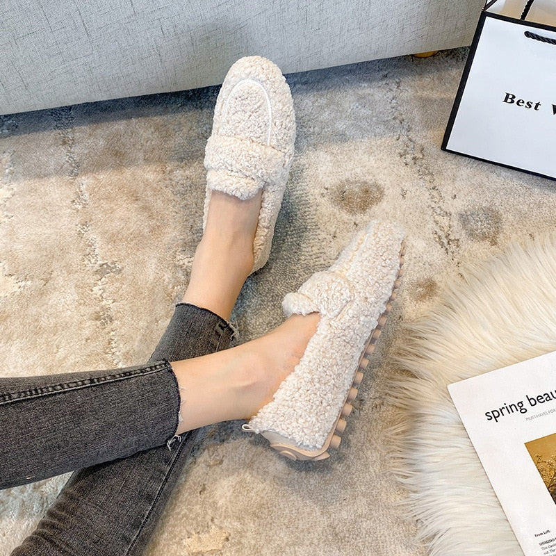 Plush Loafers for women