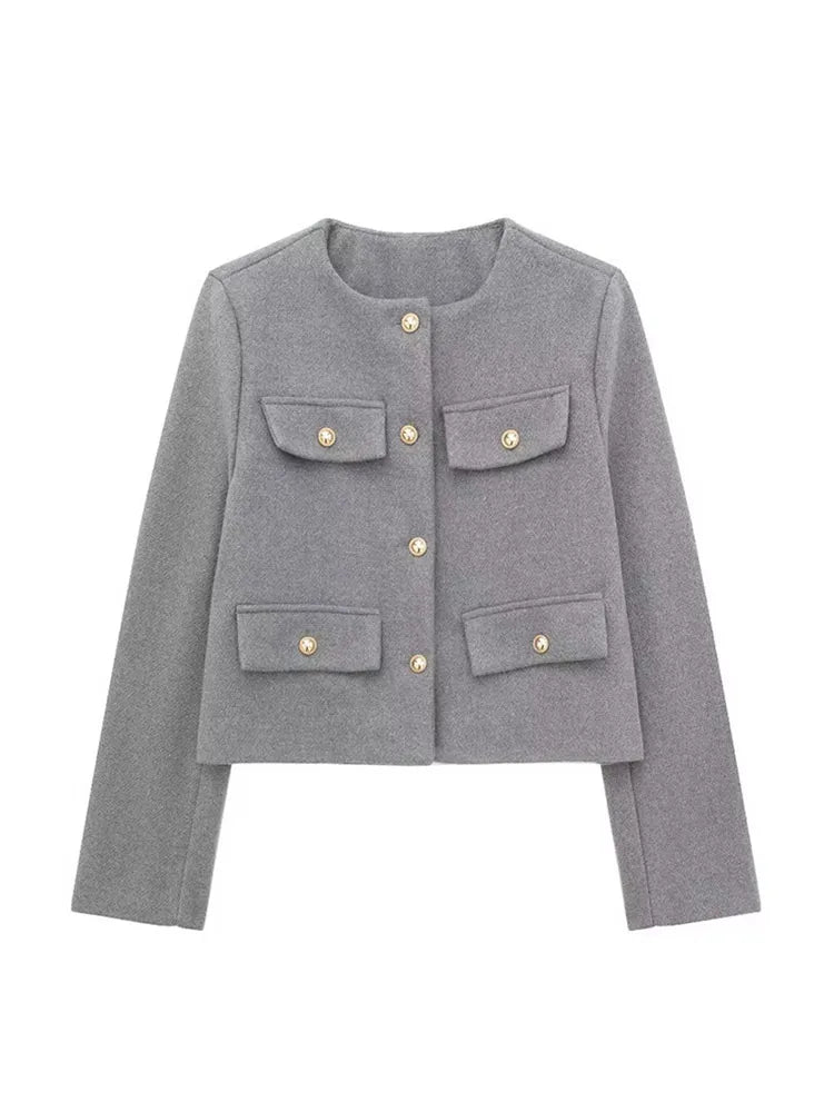 Eloise -  Chic Button-Up Jacket