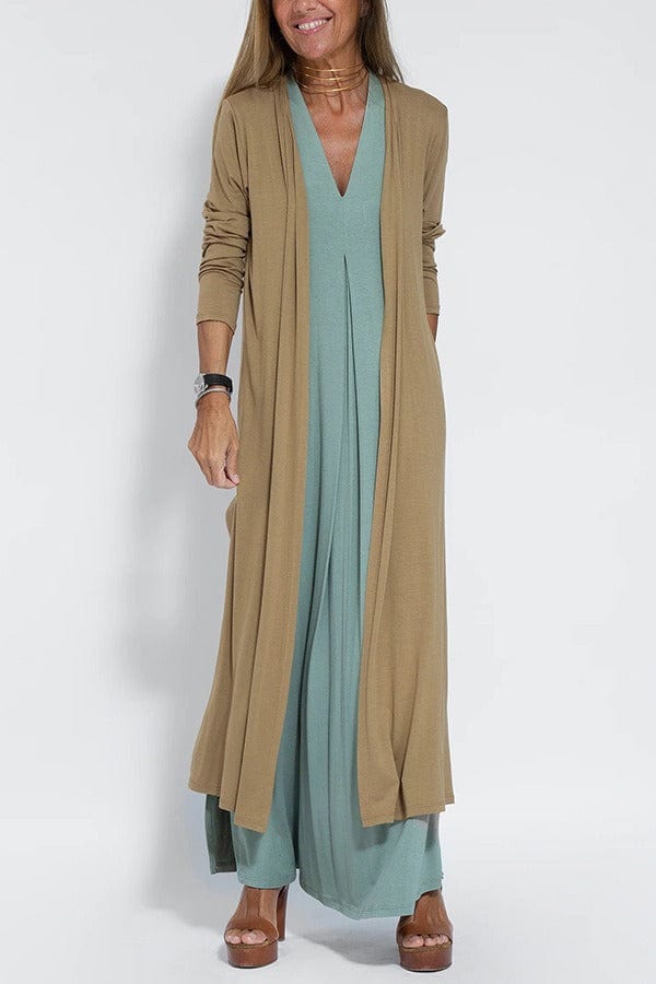 Marlee - Soft Long Dress with Cardigan