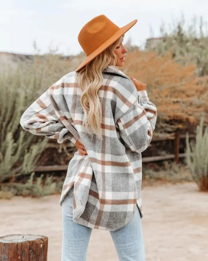 Heidi - Trendy Plaid Shirt