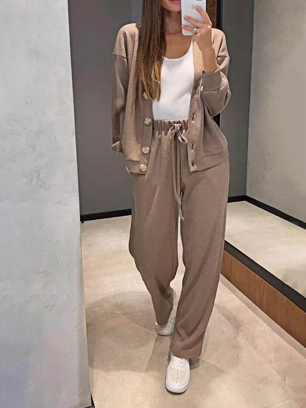 Emma - Knitted Jacket & Pants Set