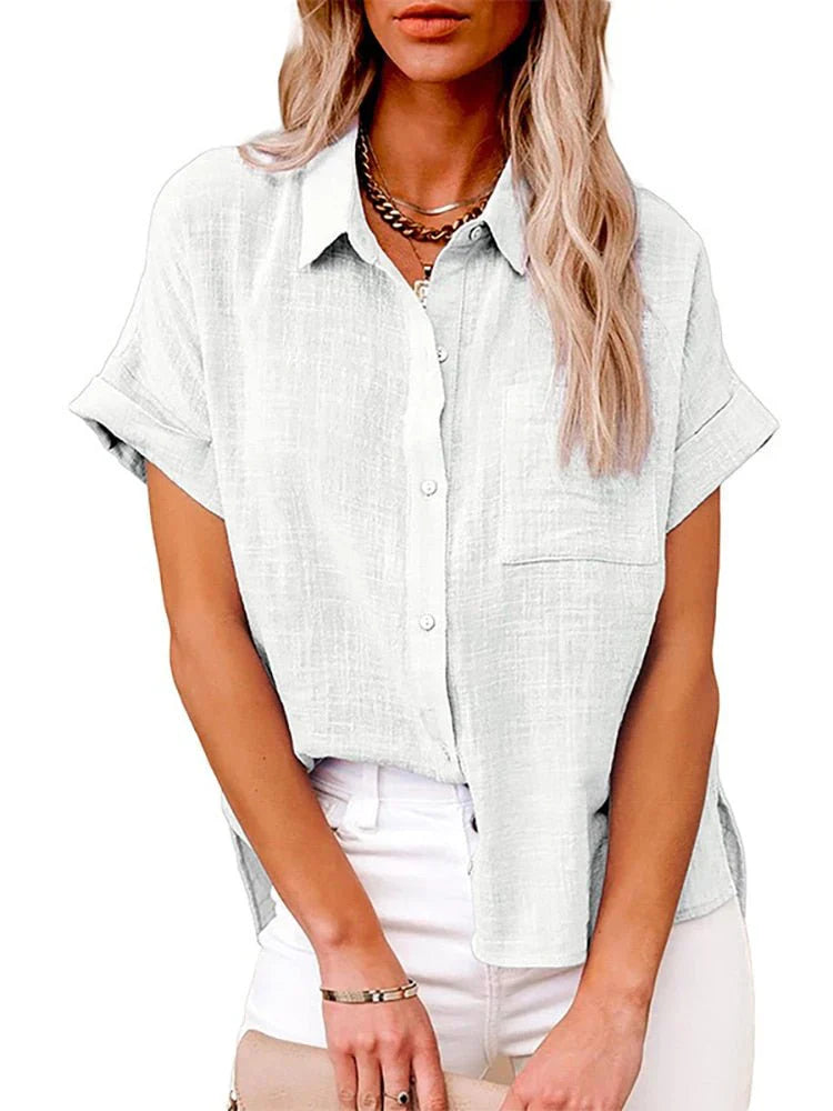 Jaliyah - Casual Button-Up Blouse for Women