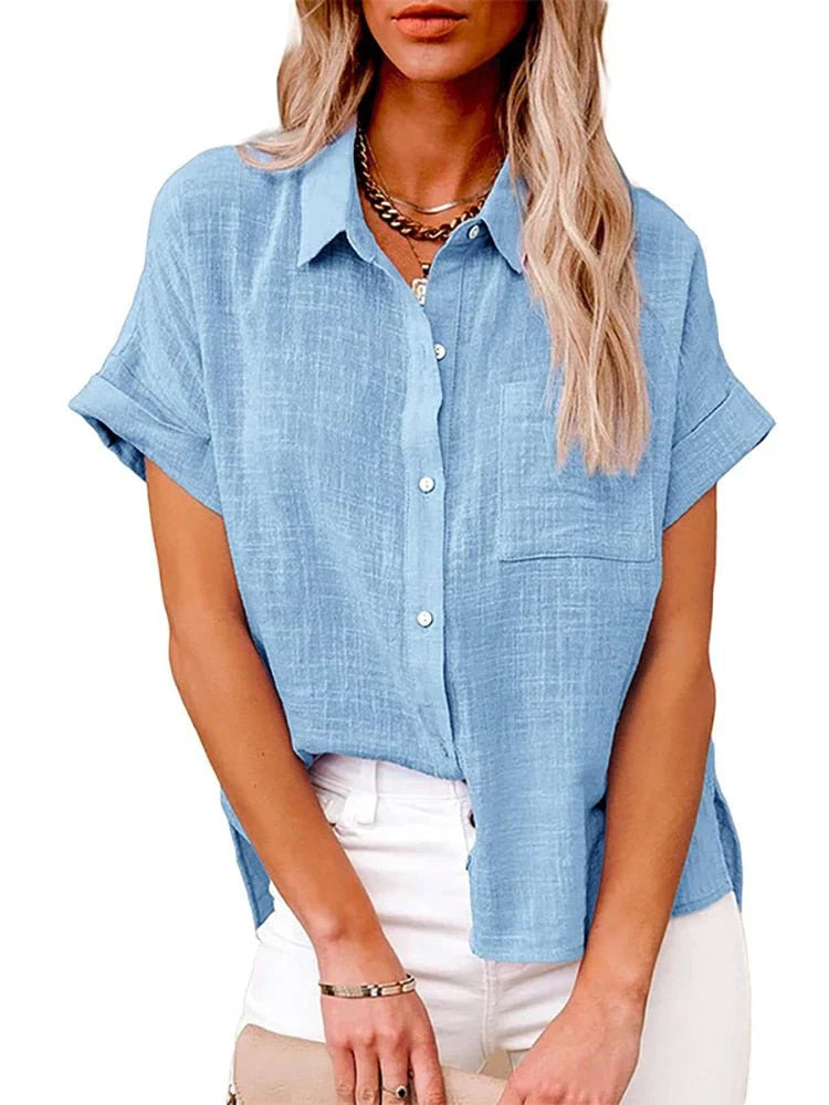 Jaliyah - Casual Button-Up Blouse for Women