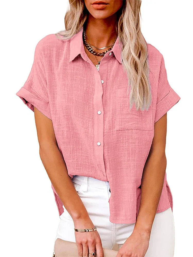 Jaliyah - Casual Button-Up Blouse for Women