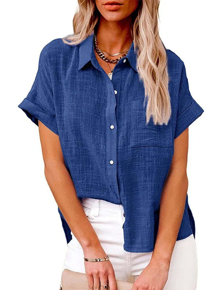 Jaliyah - Casual Button-Up Blouse for Women