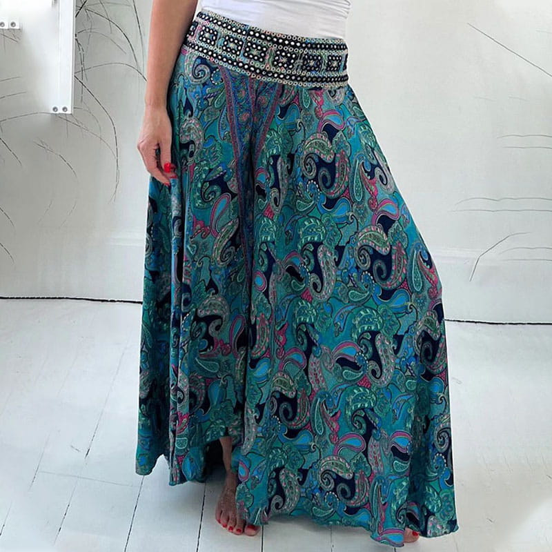 Paisley Culottes Pants for women