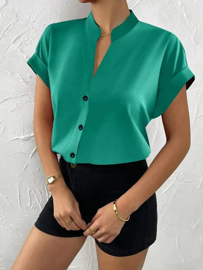 Elisa - Elegant V-neck top for women